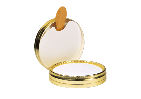 Cardboard paper lids assembled with wooden spoon - CB125CSLW