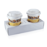 Coffee paper carrier 2 holes without handle